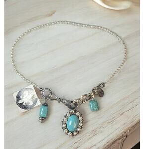 Bella Essentials Pearls and Turquoise Necklace
